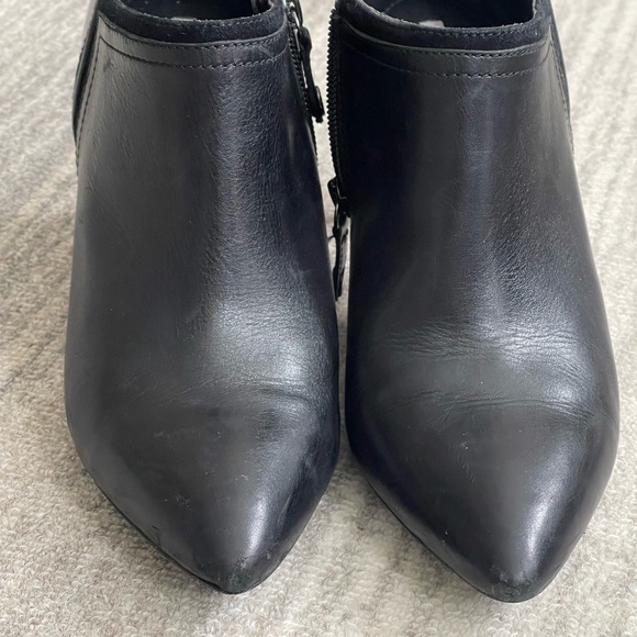 Geox Leather high heel Boot with side zip - Picture 9 of 12